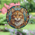 Ginger Cat Stained Glass Effect Suncatcher